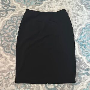 Knee-length Black Pencil Skirt for Work